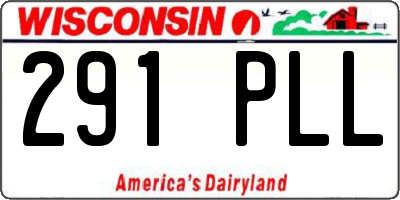 WI license plate 291PLL