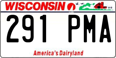 WI license plate 291PMA