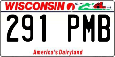 WI license plate 291PMB