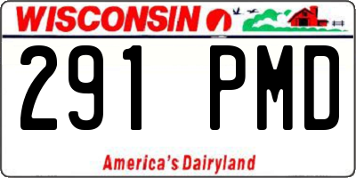WI license plate 291PMD