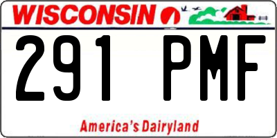 WI license plate 291PMF