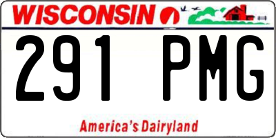 WI license plate 291PMG