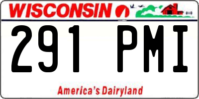 WI license plate 291PMI