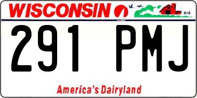 WI license plate 291PMJ