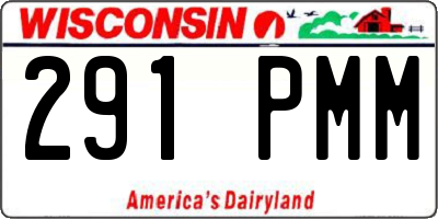 WI license plate 291PMM