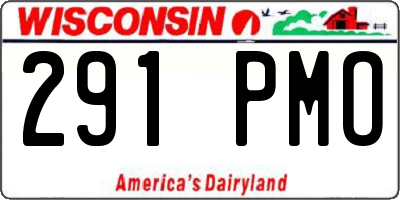 WI license plate 291PMO