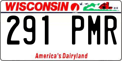 WI license plate 291PMR
