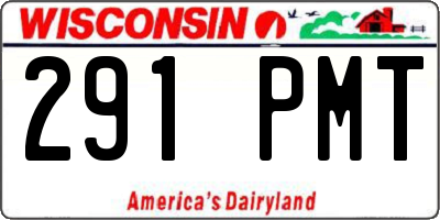 WI license plate 291PMT
