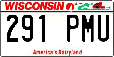 WI license plate 291PMU