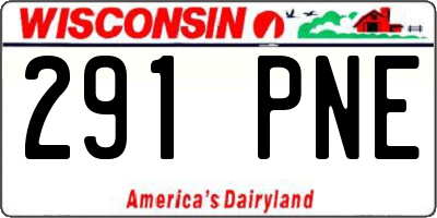 WI license plate 291PNE