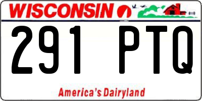 WI license plate 291PTQ