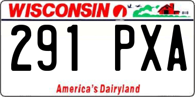 WI license plate 291PXA