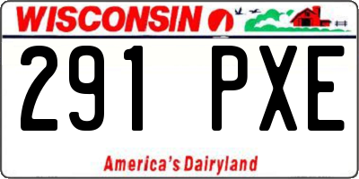 WI license plate 291PXE