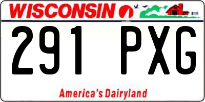 WI license plate 291PXG