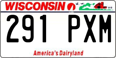 WI license plate 291PXM