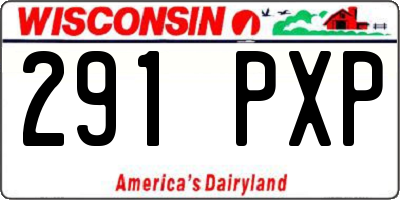 WI license plate 291PXP