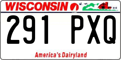 WI license plate 291PXQ