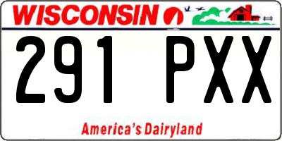 WI license plate 291PXX