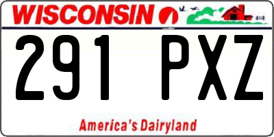 WI license plate 291PXZ