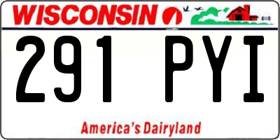 WI license plate 291PYI