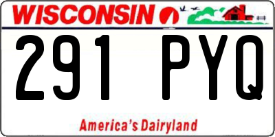 WI license plate 291PYQ