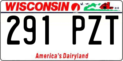 WI license plate 291PZT