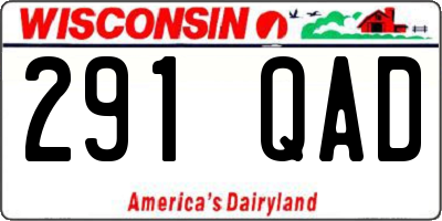 WI license plate 291QAD