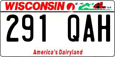 WI license plate 291QAH