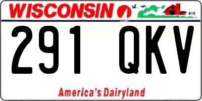 WI license plate 291QKV