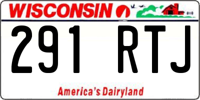 WI license plate 291RTJ