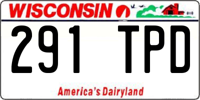 WI license plate 291TPD