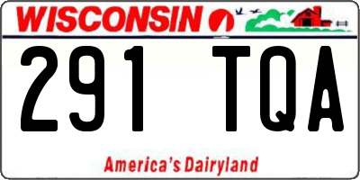 WI license plate 291TQA