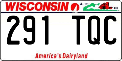 WI license plate 291TQC