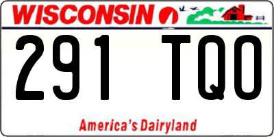 WI license plate 291TQO