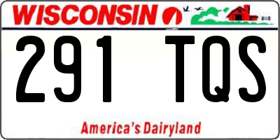 WI license plate 291TQS