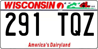 WI license plate 291TQZ