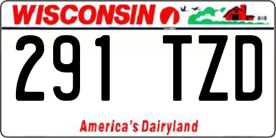 WI license plate 291TZD