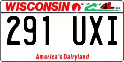 WI license plate 291UXI