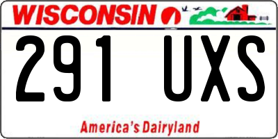 WI license plate 291UXS