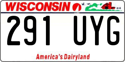 WI license plate 291UYG