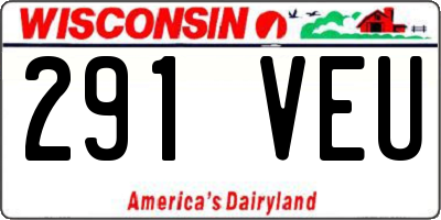WI license plate 291VEU
