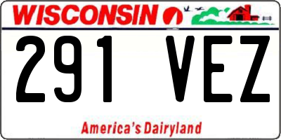 WI license plate 291VEZ