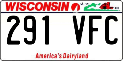 WI license plate 291VFC