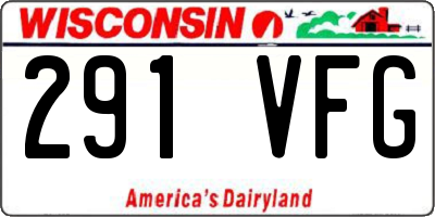 WI license plate 291VFG