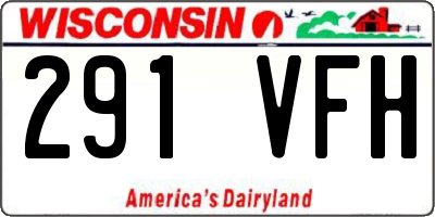 WI license plate 291VFH