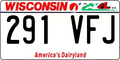 WI license plate 291VFJ