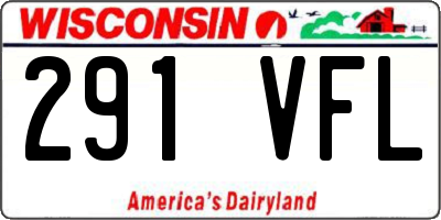 WI license plate 291VFL