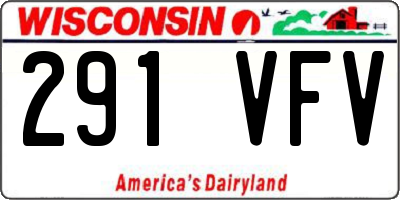WI license plate 291VFV