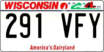 WI license plate 291VFY