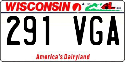 WI license plate 291VGA
